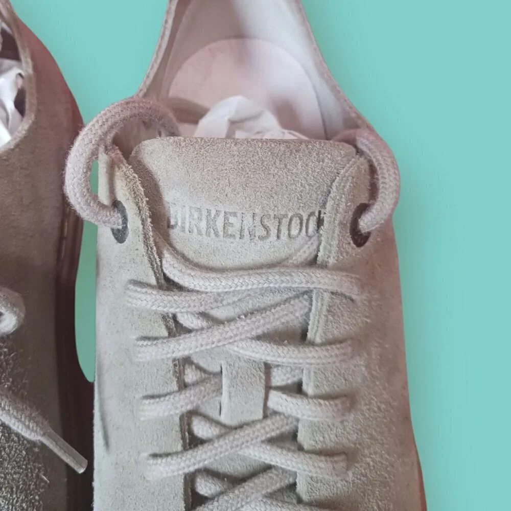 Birkenstock Bend Low  Lace-Up Sneakers Size 37  Color Gray Taupe